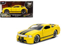 2006 Ford Mustang GT Yellow with Black Stripes 'Fast & Furious 25 Years' Series 1/32 Diecast Model Car by Jada