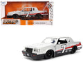 1987 Buick Grand National #7 'Buick Racing' Matt Silver Metallic with Red and Black Stripes 'Bigtime Muscle' Series 1/24 Diecast Model by Jada