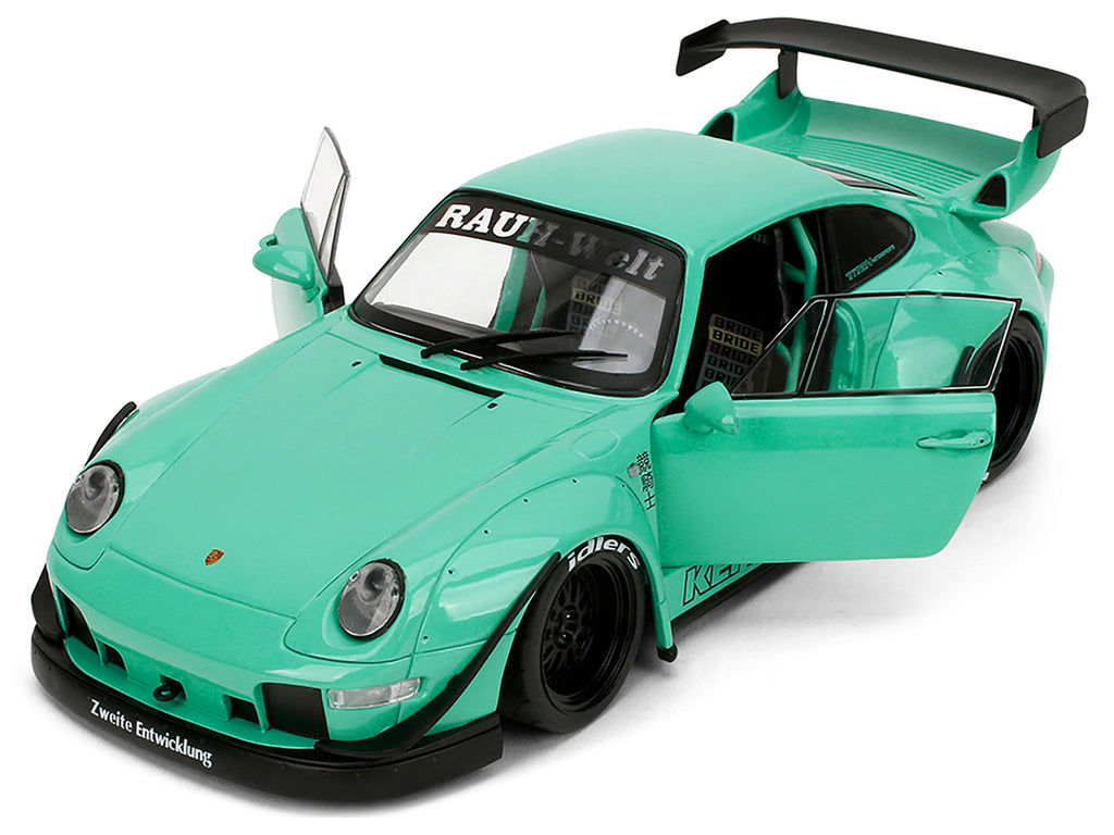 RWB Body Kit 'Kei Kishi' Light Blue 'Pink Slips' Series 1/18 Diecast Model Car by Jada