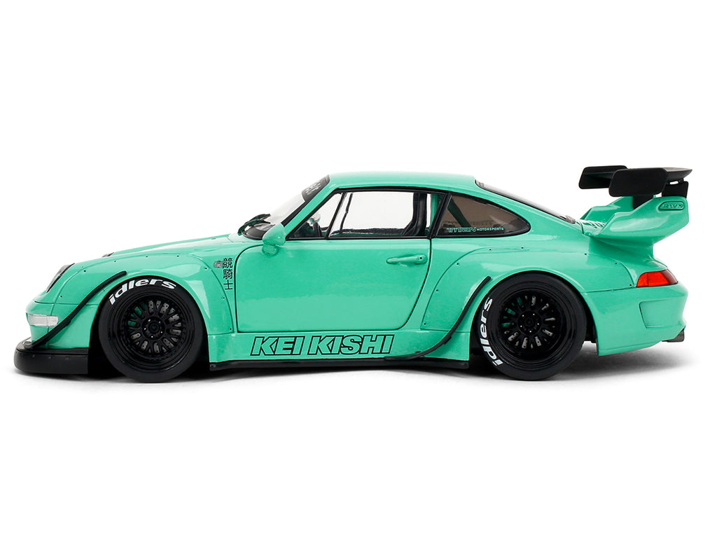 RWB Body Kit 'Kei Kishi' Light Blue 'Pink Slips' Series 1/18 Diecast Model Car by Jada