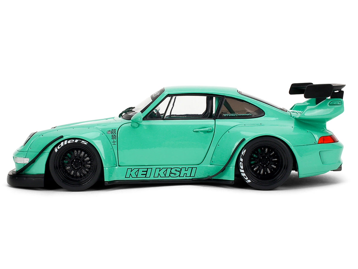 RWB Body Kit 'Kei Kishi' Light Blue 'Pink Slips' Series 1/18 Diecast Model Car by Jada