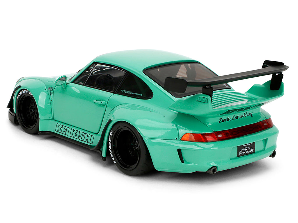 RWB Body Kit 'Kei Kishi' Light Blue 'Pink Slips' Series 1/18 Diecast Model Car by Jada