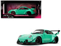 RWB Body Kit 'Kei Kishi' Light Blue 'Pink Slips' Series 1/18 Diecast Model Car by Jada