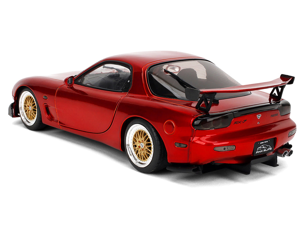 Mazda RX7 Type RS (FD3S) RHD (Right Hand Drive) Orange Metallic 'Pink Slips' Series 1/18 Diecast Model Car by Jada