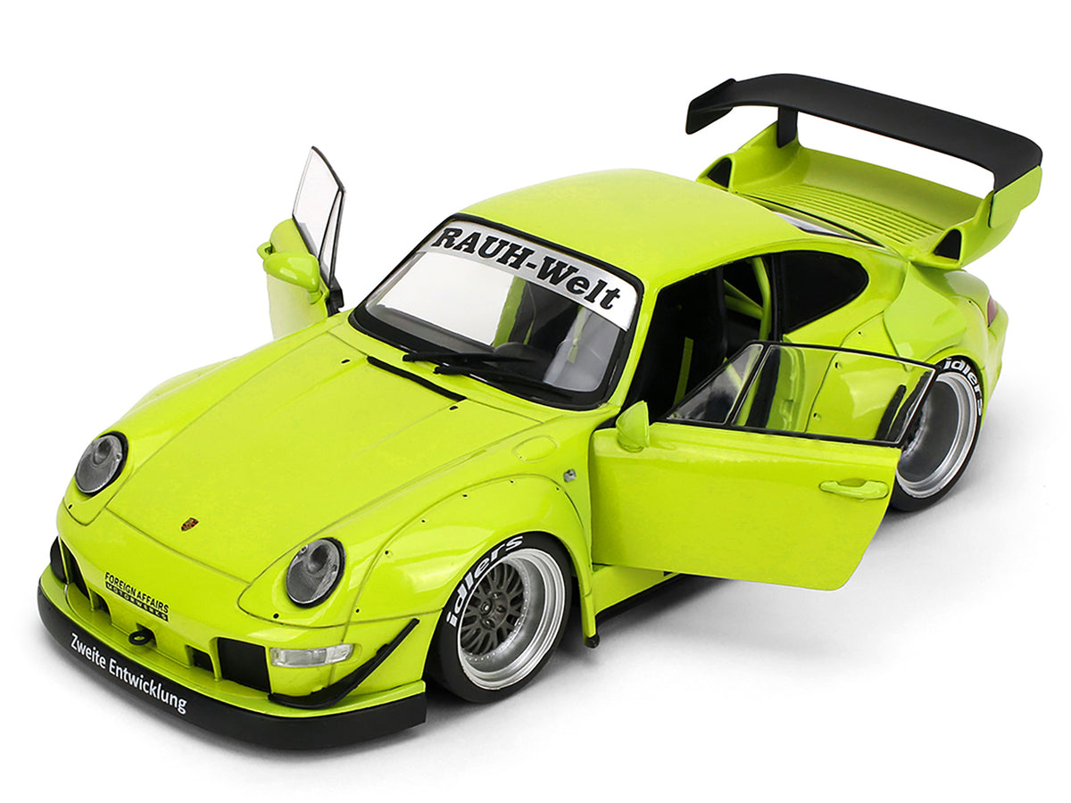 RWB Body Kit 'Genki' Lime Green 'Pink Slips' Series 1/18 Diecast Model Car by Jada