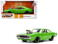 1970 Dodge Charger R/T Bright Green with Black Tail Stripe 'Bigtime Muscle' Series 1/24 Diecast Model Car by Jada