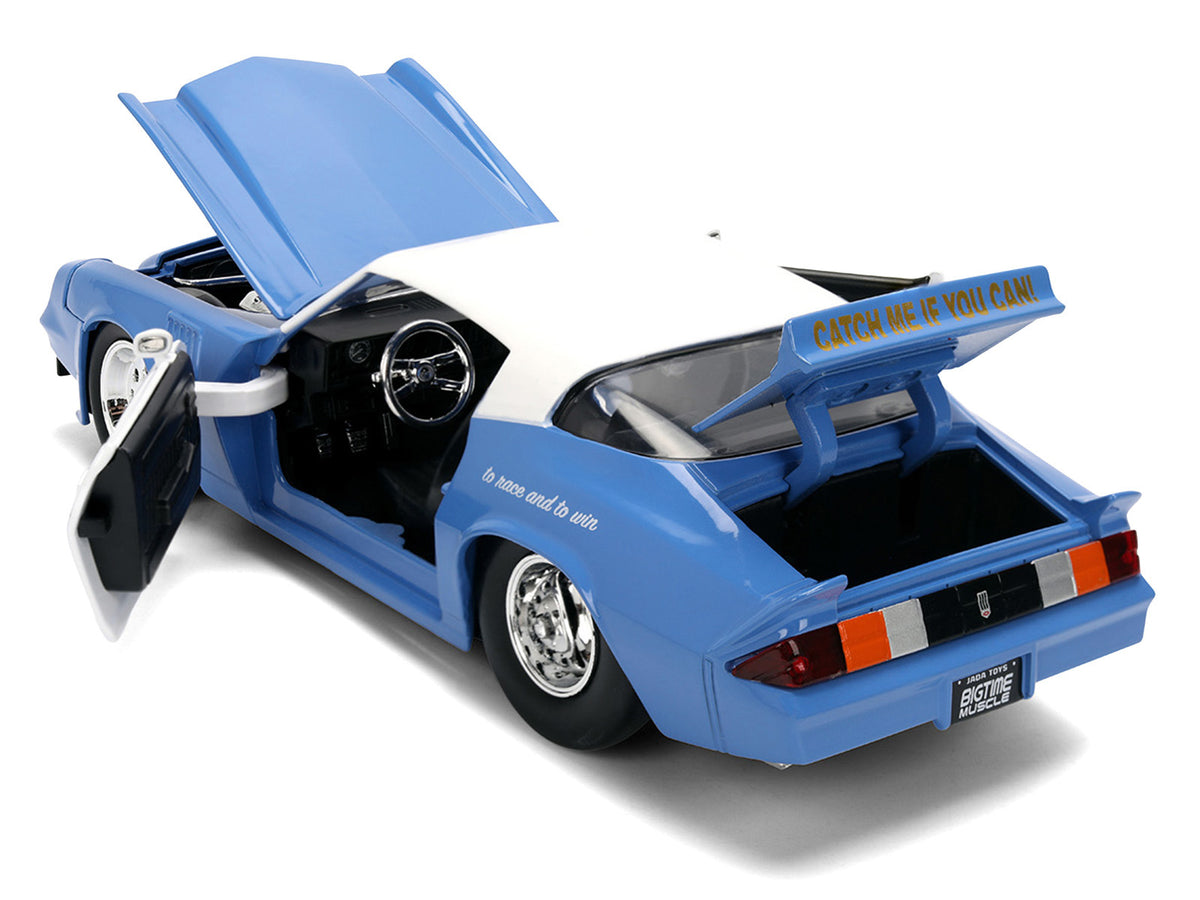 1979 Chevrolet Camaro Z28 Police 'Highway Drag' Blue and White 'Bigtime Muscle' Series 1/24 Diecast Model Car by Jada