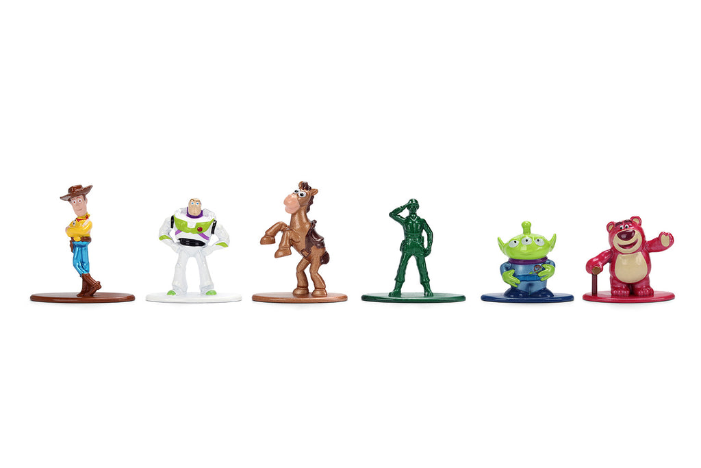 Set of 6 Diecast Figures 'Toy Story' Movie Franchise 'Nano Metalfigs' Series Diecast Models by Jada