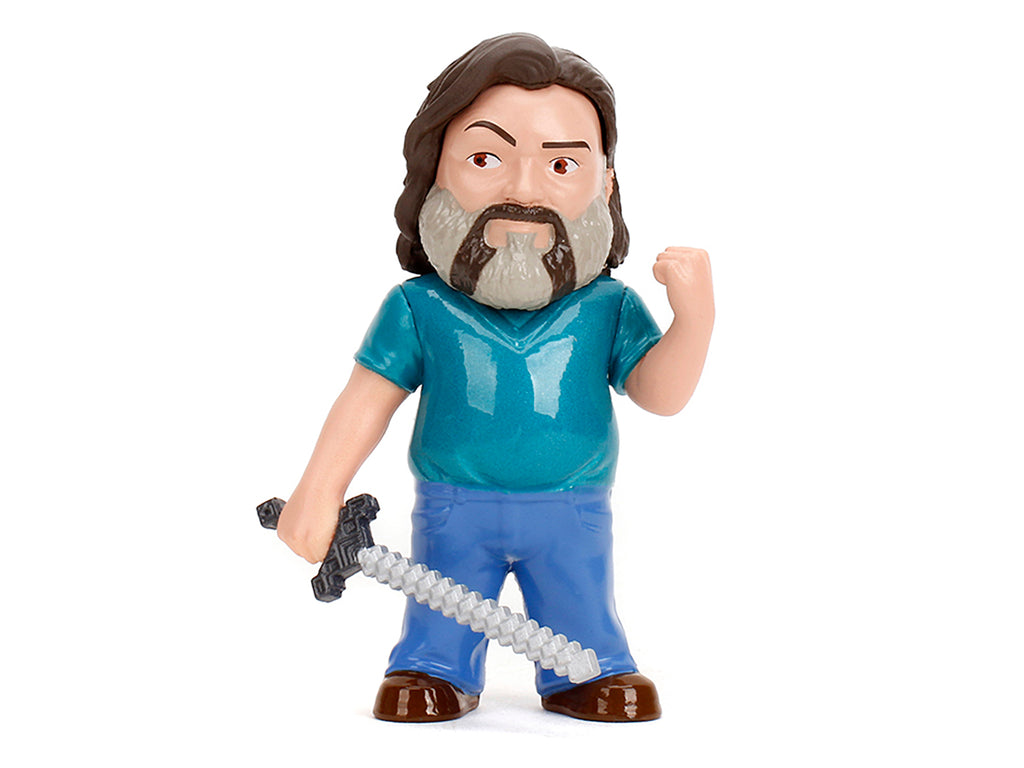 Set of 4 Diecast Figures 'A Minecraft Movie' (2025) Movie 'Metalfigs' Series Diecast Models by Jada
