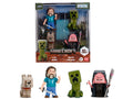 Set of 4 Diecast Figures 'A Minecraft Movie' (2025) Movie 'Metalfigs' Series Diecast Models by Jada