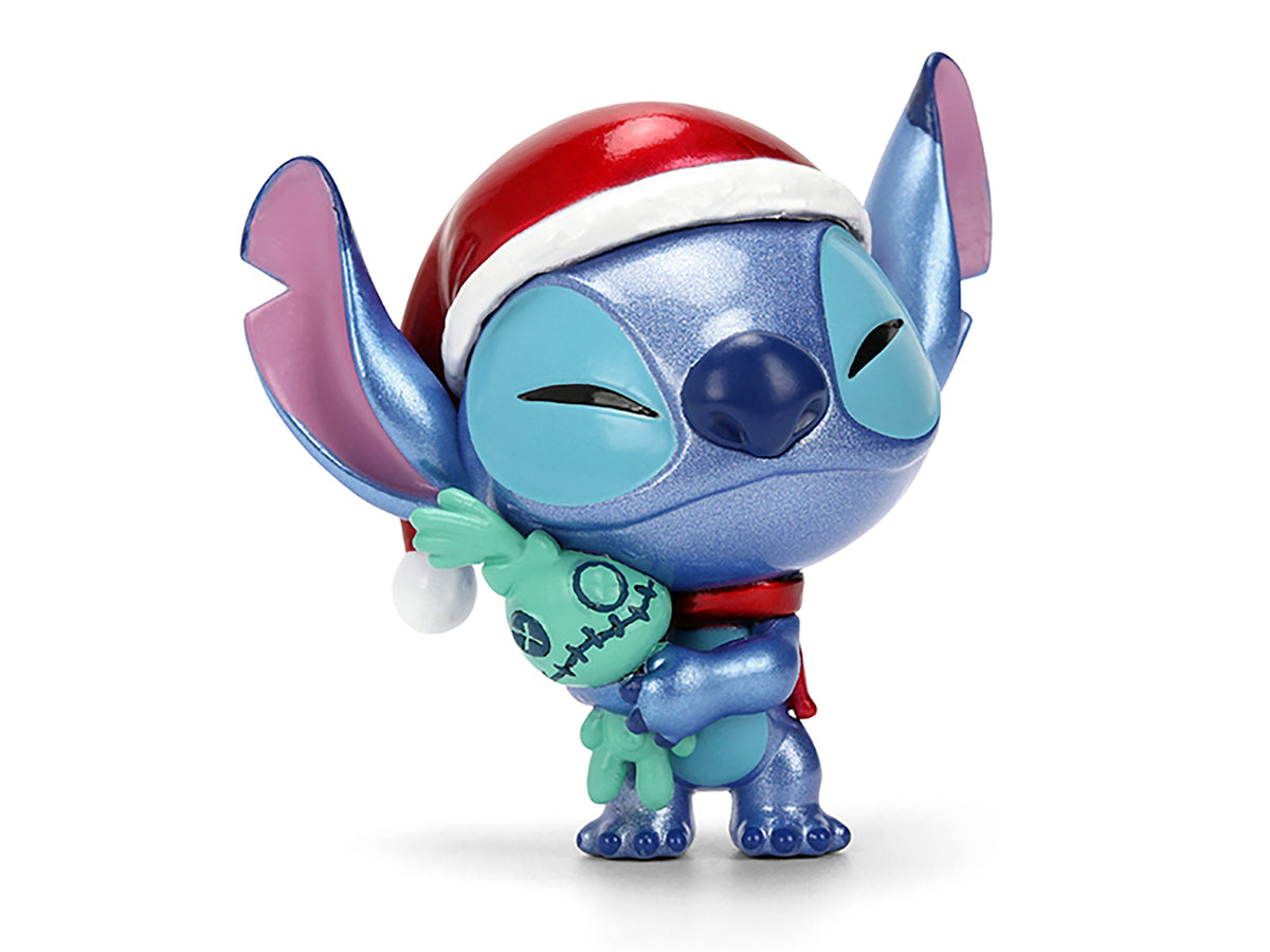 Set of 4 Diecast Figures 'Disney's Stitch Christmas Edition' 'Metalfigs' Series by Jada