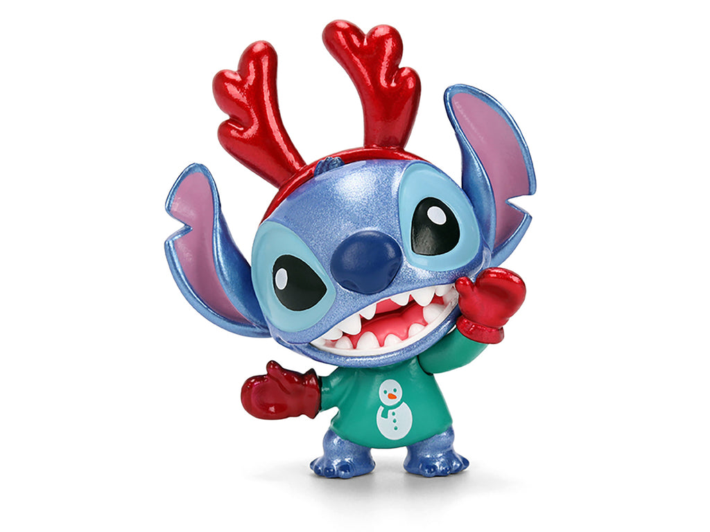 Set of 4 Diecast Figures 'Disney's Stitch Christmas Edition' 'Metalfigs' Series by Jada