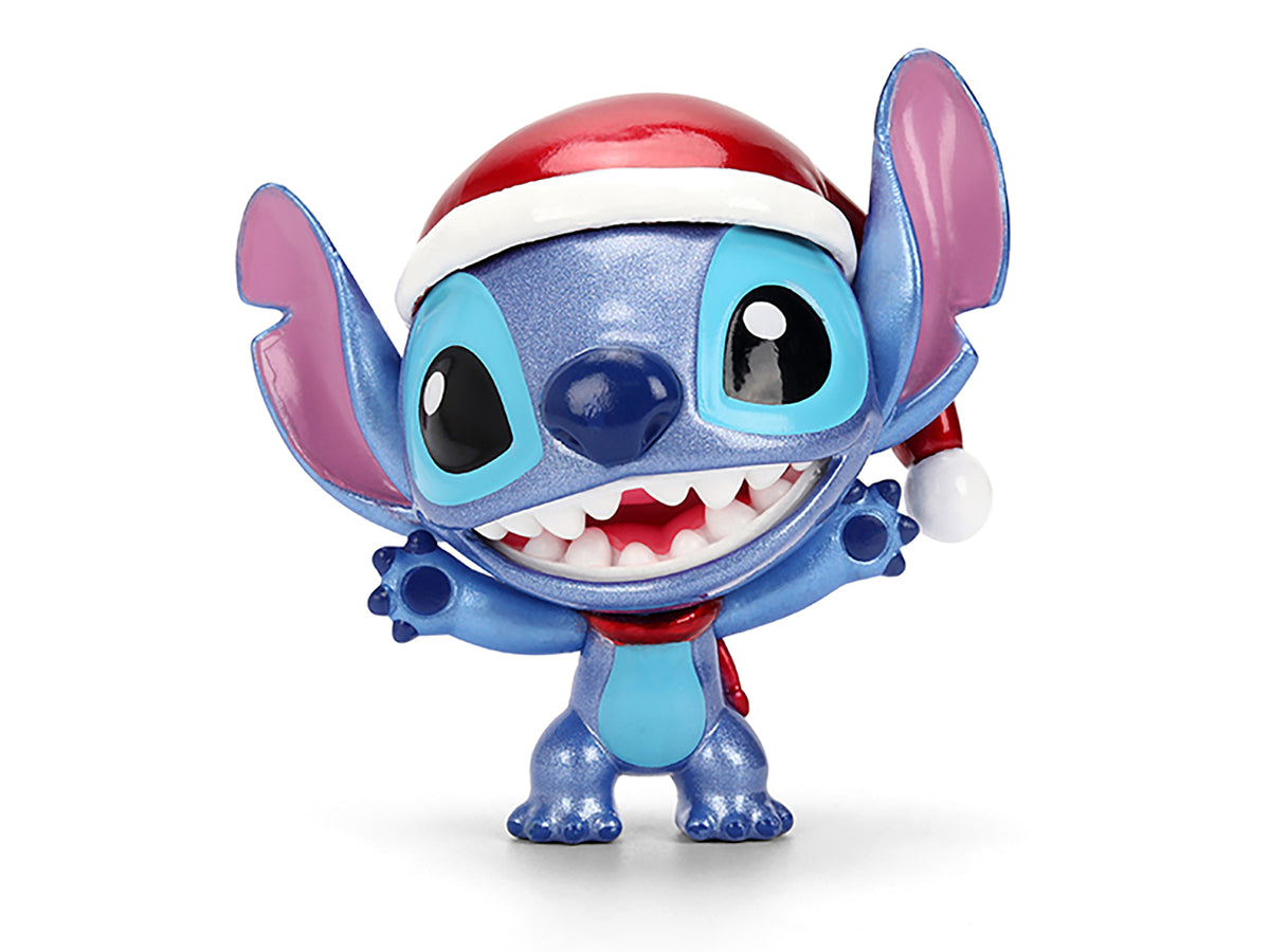 Set of 4 Diecast Figures 'Disney's Stitch Christmas Edition' 'Metalfigs' Series by Jada