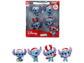 Set of 4 Diecast Figures 'Disney's Stitch Christmas Edition' 'Metalfigs' Series by Jada