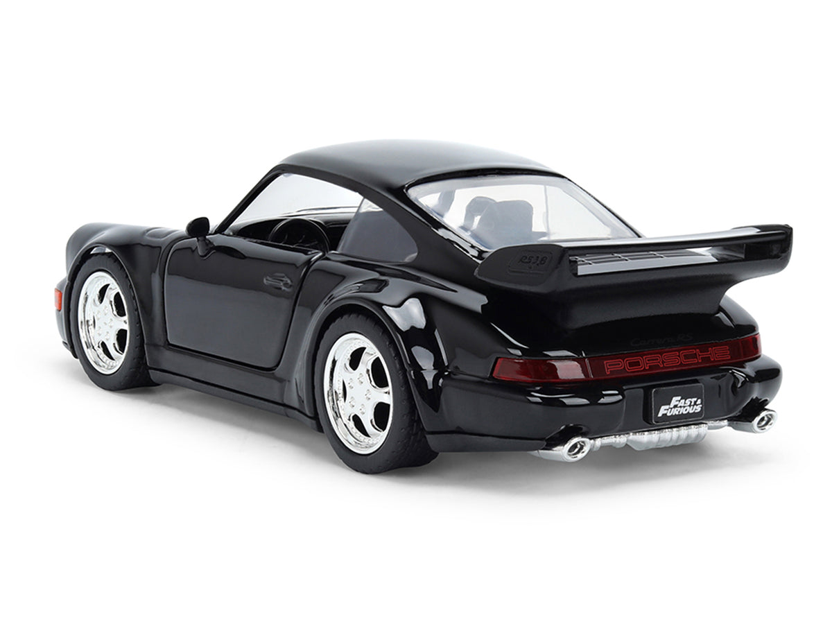 Porsche 911 Carrera RS 3.8 (964) Black 'The Fast and the Furious: Tokyo Drift' (2006) Movie '25 Years of Fast & Furious' Series 1/32 Diecast Model Car by Jada
