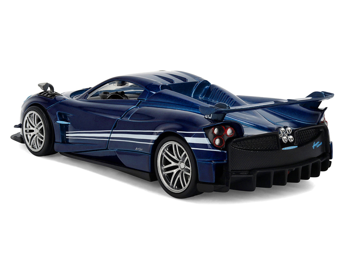 Pagani Huayra Roadster BC Blue Metallic with White Stripes 'Fast X' (2023) Movie 'Fast & Furious 25th Anniversary' Series 1/32 Diecast Model Car by Jada