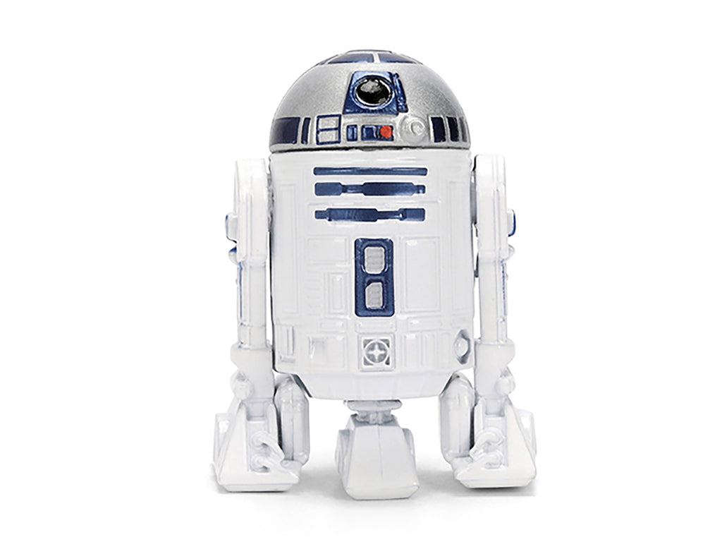 1959 Volkswagen Drag Beetle White with Graphics and R2-D2 Figure 'Star Wars' Franchise 'Hollywood Rides' Series 1/24 Diecast Model Car by Jada