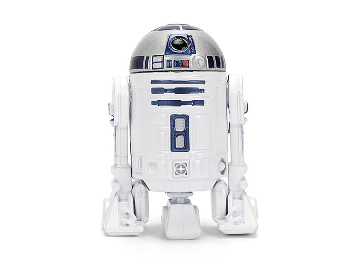 1959 Volkswagen Drag Beetle White with Graphics and R2-D2 Figure 'Star Wars' Franchise 'Hollywood Rides' Series 1/24 Diecast Model Car by Jada