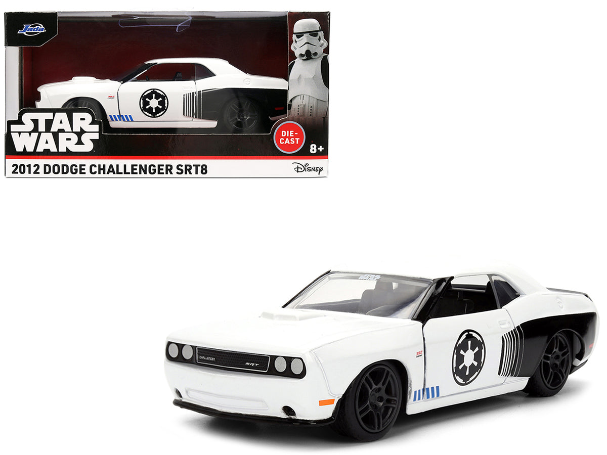 2012 Dodge Challenger SRT8 'Stormtrooper' Livery White with Graphics 'Star Wars' Franchise 'Hollywood Rides' Series 1/32 Diecast Model Car by Jada