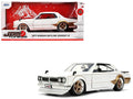 1971 Nissan Skyline 2000GT-R RHD (Right Hand Drive) White with Gold Graphics 'JDM Tuners' Series 1/24 Diecast Model Car by Jada