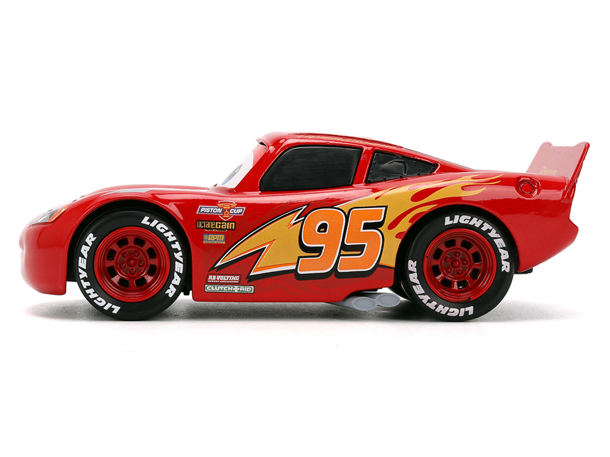 Lightning McQueen #95 Red 'Cars' (2006) Movie 'Hollywood Rides' Series 1/32 Diecast Model Car by Jada