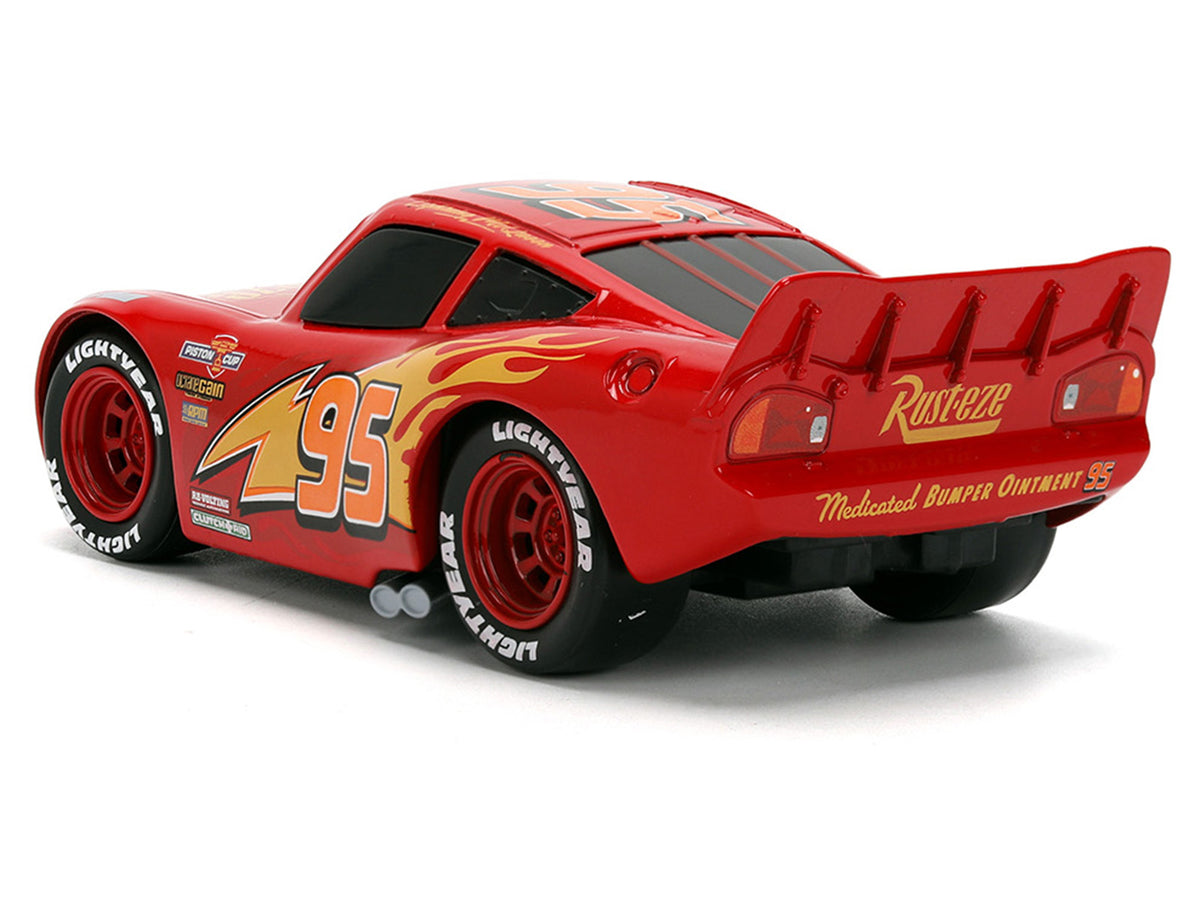Lightning McQueen #95 Red 'Cars' (2006) Movie 'Hollywood Rides' Series 1/32 Diecast Model Car by Jada