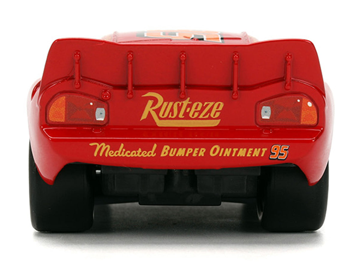 Lightning McQueen #95 Red 'Cars' (2006) Movie 'Hollywood Rides' Series 1/32 Diecast Model Car by Jada