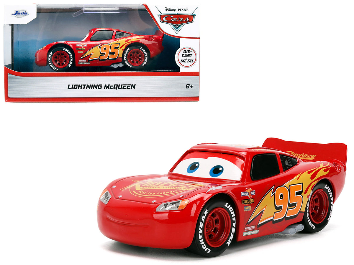 Lightning McQueen #95 Red 'Cars' (2006) Movie 'Hollywood Rides' Series 1/32 Diecast Model Car by Jada