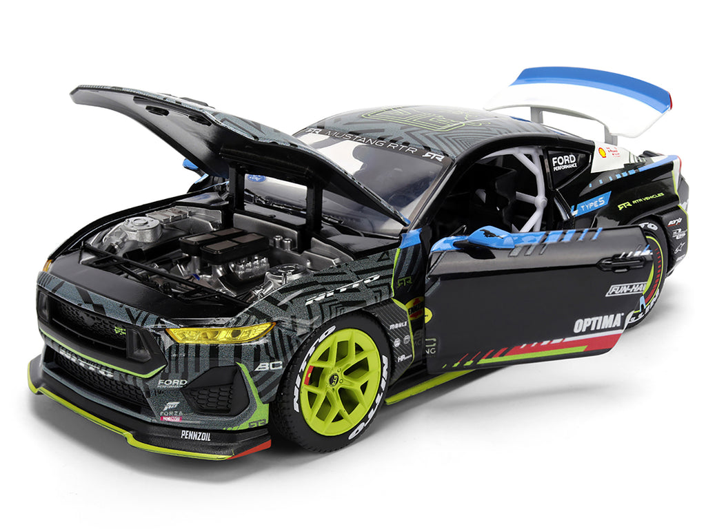 Ford Mustang RTR #25 Vaughn Gittin Jr. 'Formula Drift PRO Championship' (2025) with Lights 'RTR Vehicles' Series 1/24 Diecast Model Car by Jada