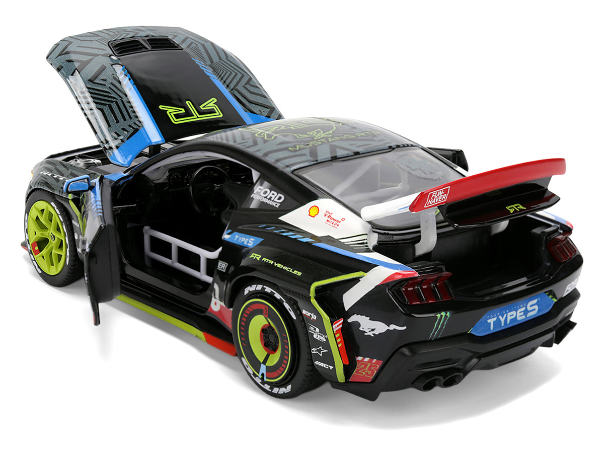 Ford Mustang RTR #25 Vaughn Gittin Jr. 'Formula Drift PRO Championship' (2025) with Lights 'RTR Vehicles' Series 1/24 Diecast Model Car by Jada