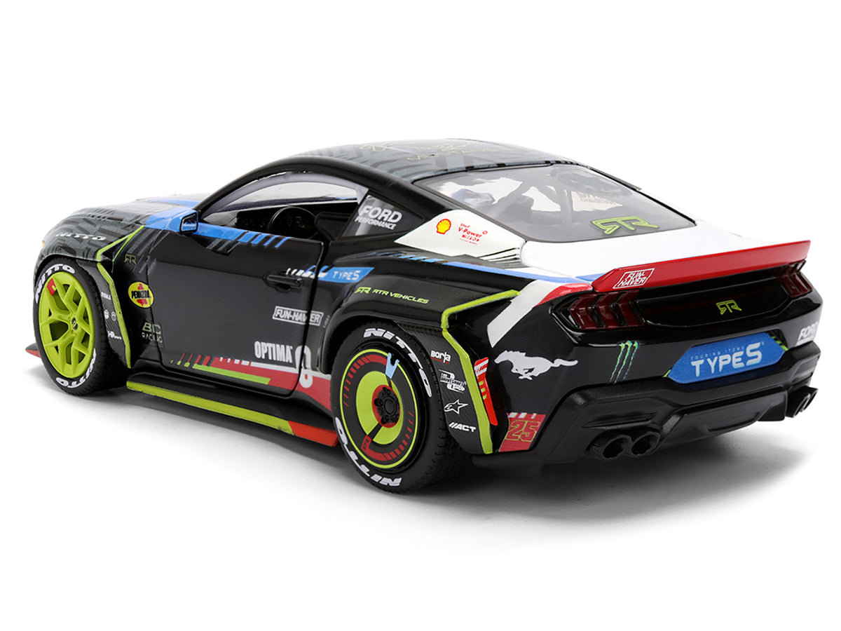 Ford Mustang RTR #25 Vaughn Gittin Jr. 'Formula Drift PRO Championship' (2025) with Lights 'RTR Vehicles' Series 1/24 Diecast Model Car by Jada