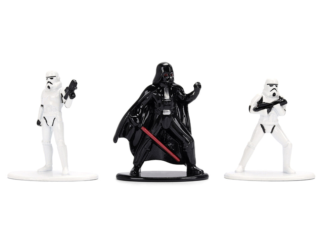 Set of 3 Diecast Figures 'Star Wars' Movie Franchise 'Nano Metalfigs' Series Diecast Models by Jada