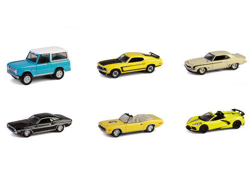 'Barrett-Jackson' Series 15 Set of 6 Cars 1/64 Diecast Model Cars by Greenlight