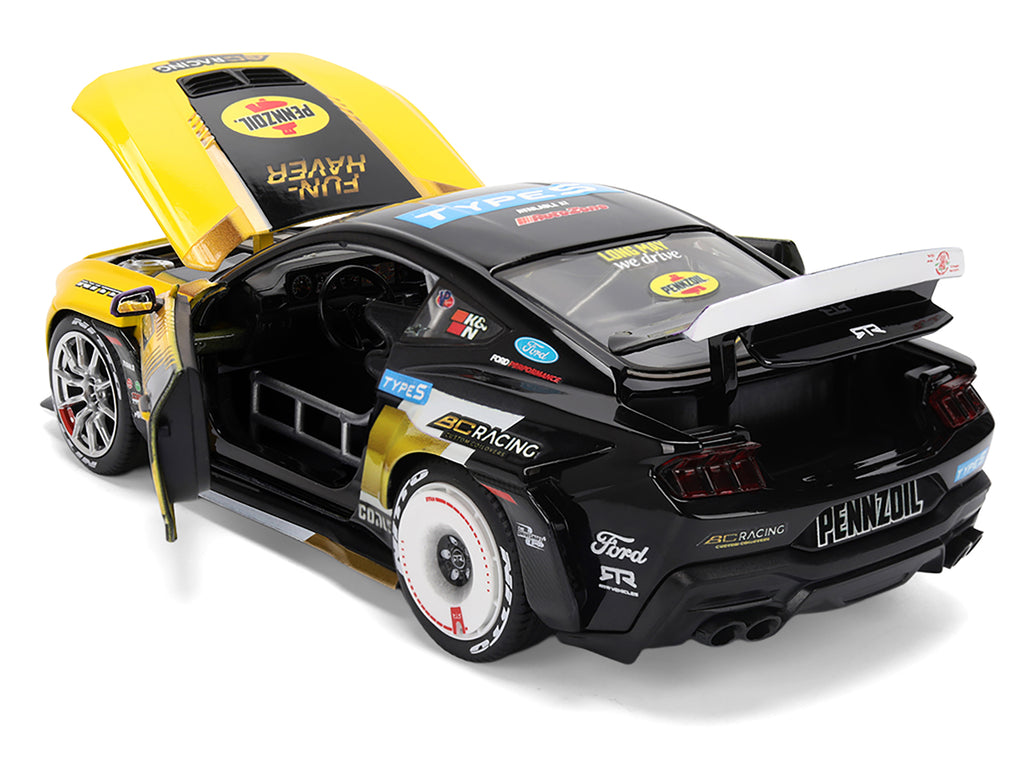 Ford Mustang RTR #88 Chelsea Denofa 'Pennzoil' 'Formula Drift PRO Championship' (2025) with Lights 'RTR Vehicles' Series 1/24 Diecast Model Car by Jada
