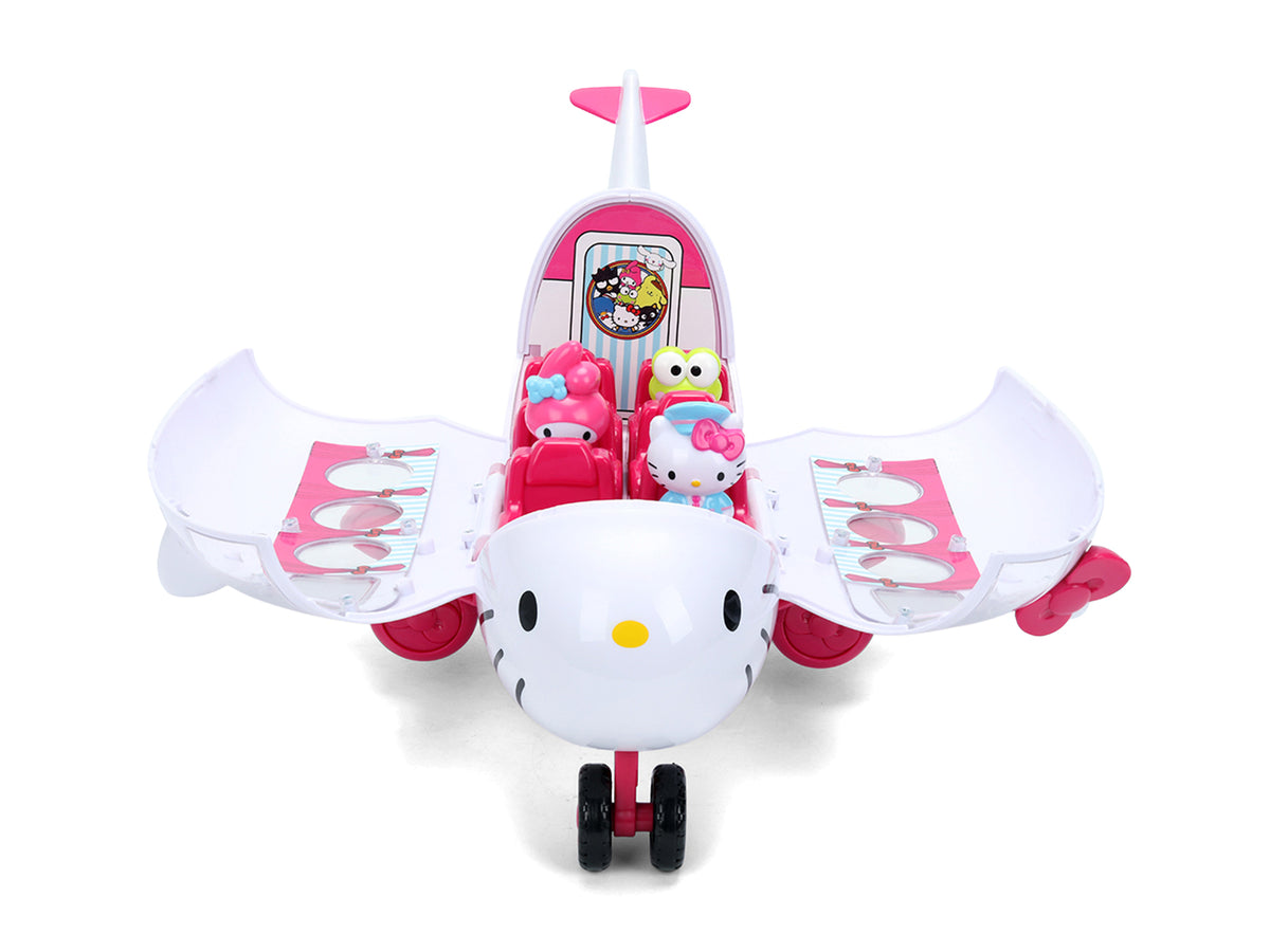 'Hello Kitty and Friends' Airplane Set with 3 Figures Model by Jada