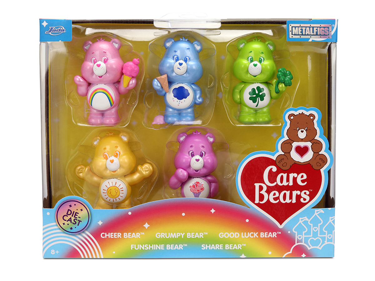 Set of 5 Diecast Figures 'Care Bears' 'Metalfigs' Series Diecast Models by Jada