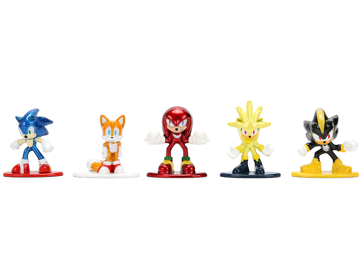 Set of 12 Diecast Figures 'Sonic The Hedgehog' Video Games 'Nano Metalfigs' Series Diecast Models by Jada
