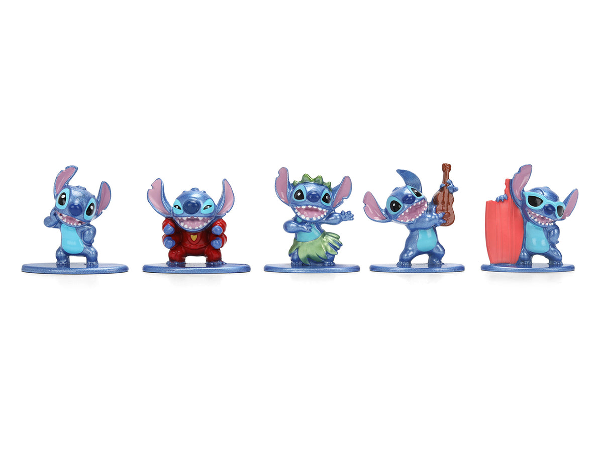 Set of 12 Diecast Figures 'Disney's Stitch' Franchise 'Nano Metalfigs' Series Diecast models by Jada