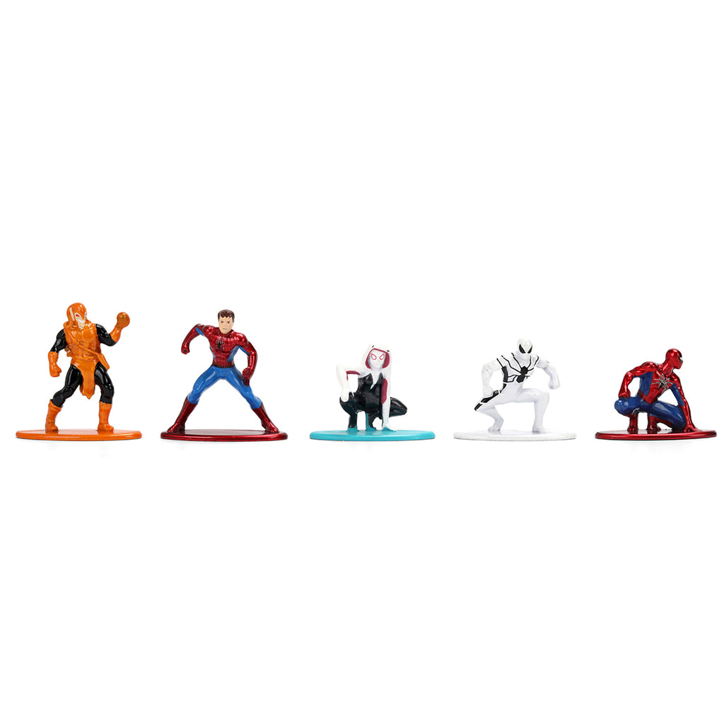 Set of 12 Diecast Figures 'Spider-Man' Franchise 'Nano Metalfigs' Series Diecast Models  by Jada
