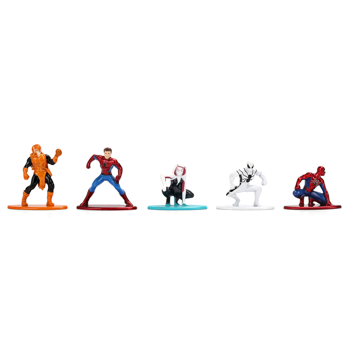 Set of 12 Diecast Figures 'Spider-Man' Franchise 'Nano Metalfigs' Series Diecast Models  by Jada