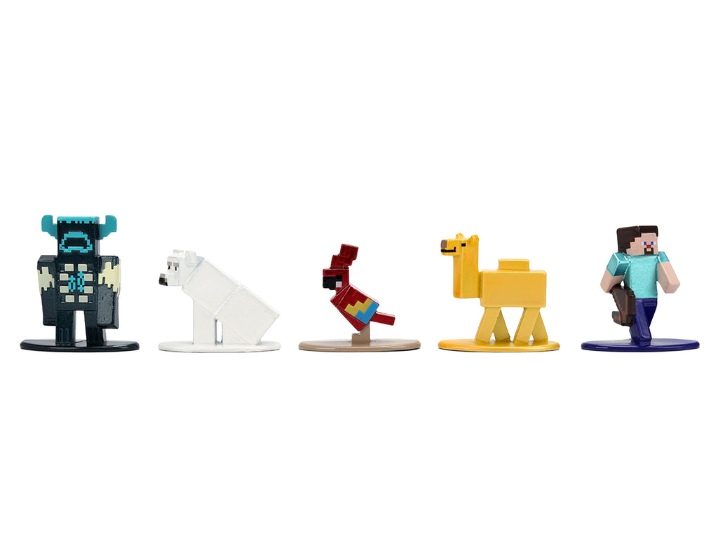 Set of 12 Diecast Figures 'Minecraft' Video Game Wave 2 'Nano Metalfigs' Series Diecast models by Jada