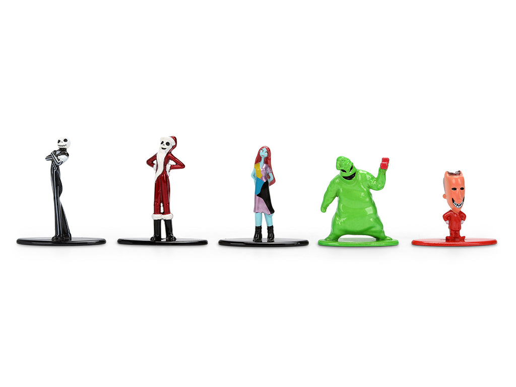 Set of 12 Diecast Figures 'The Nightmare Before Christmas' (1993) Movie 'Nano Metalfigs' Series Diecast Models by Jada