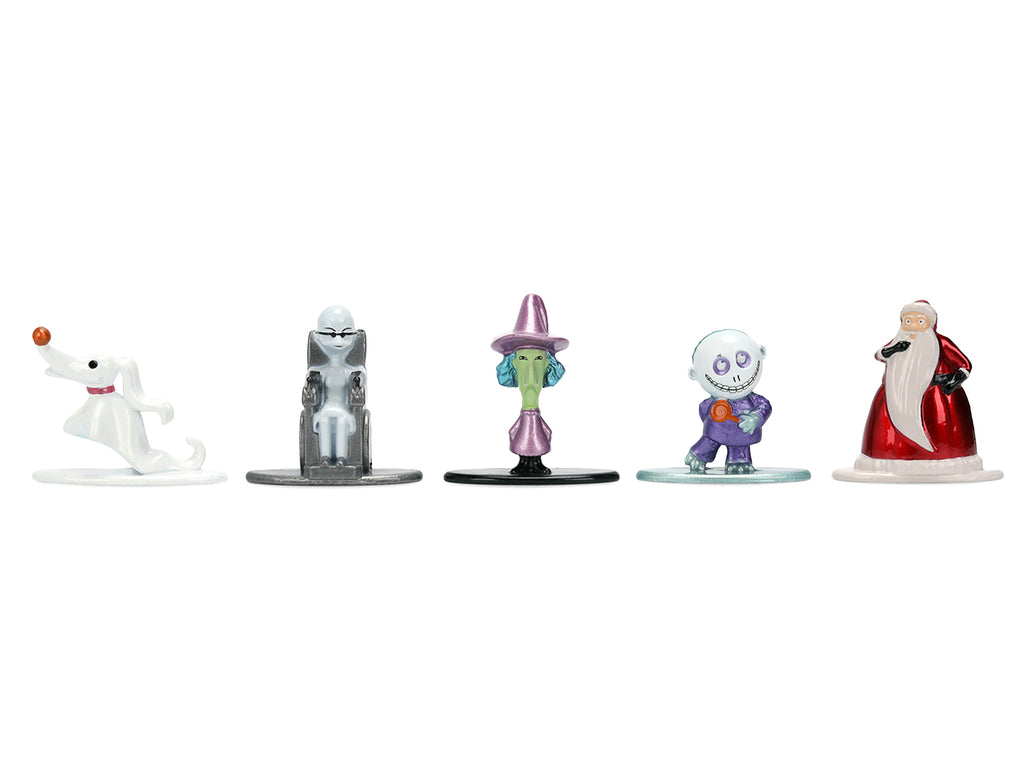 Set of 12 Diecast Figures 'The Nightmare Before Christmas' (1993) Movie 'Nano Metalfigs' Series Diecast Models by Jada