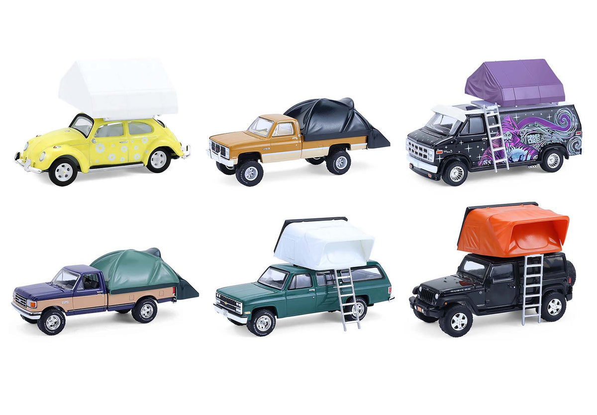 'The Great Outdoors' Series 4 Set of 6 pieces 1/64 Diecast Model Cars by Greenlight
