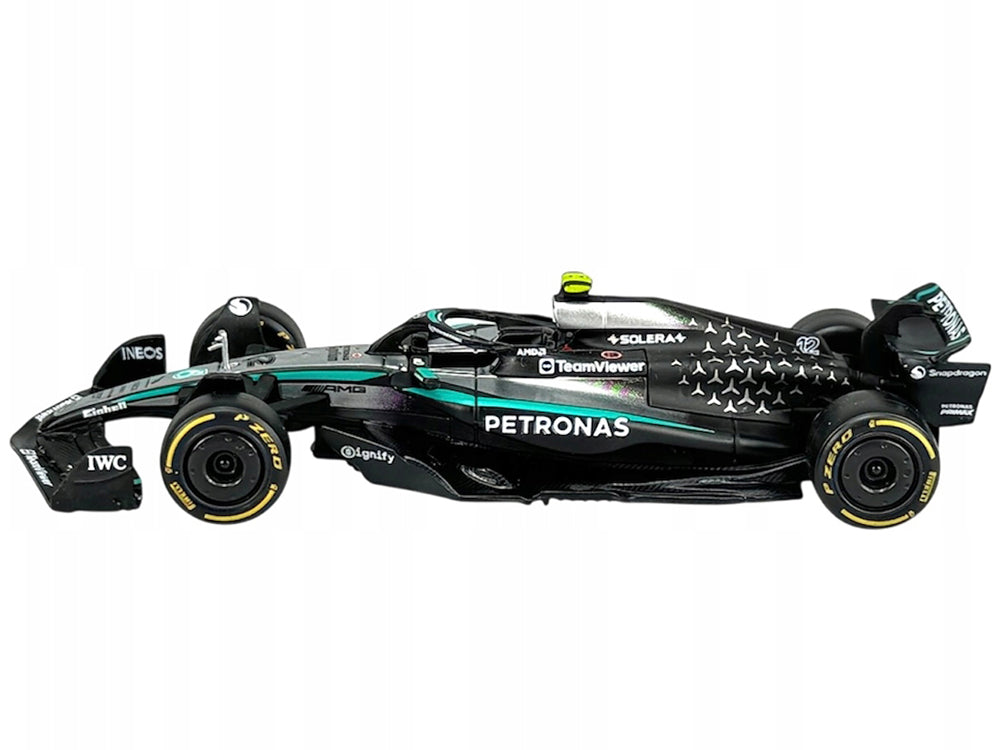 Mercedes-AMG F1 W16 E Performance #12 Kimi Antonelli 'Petronas' Formula One F1 World Championship (2025) 'Race' Series 1/43 Diecast Model Car by Bburago