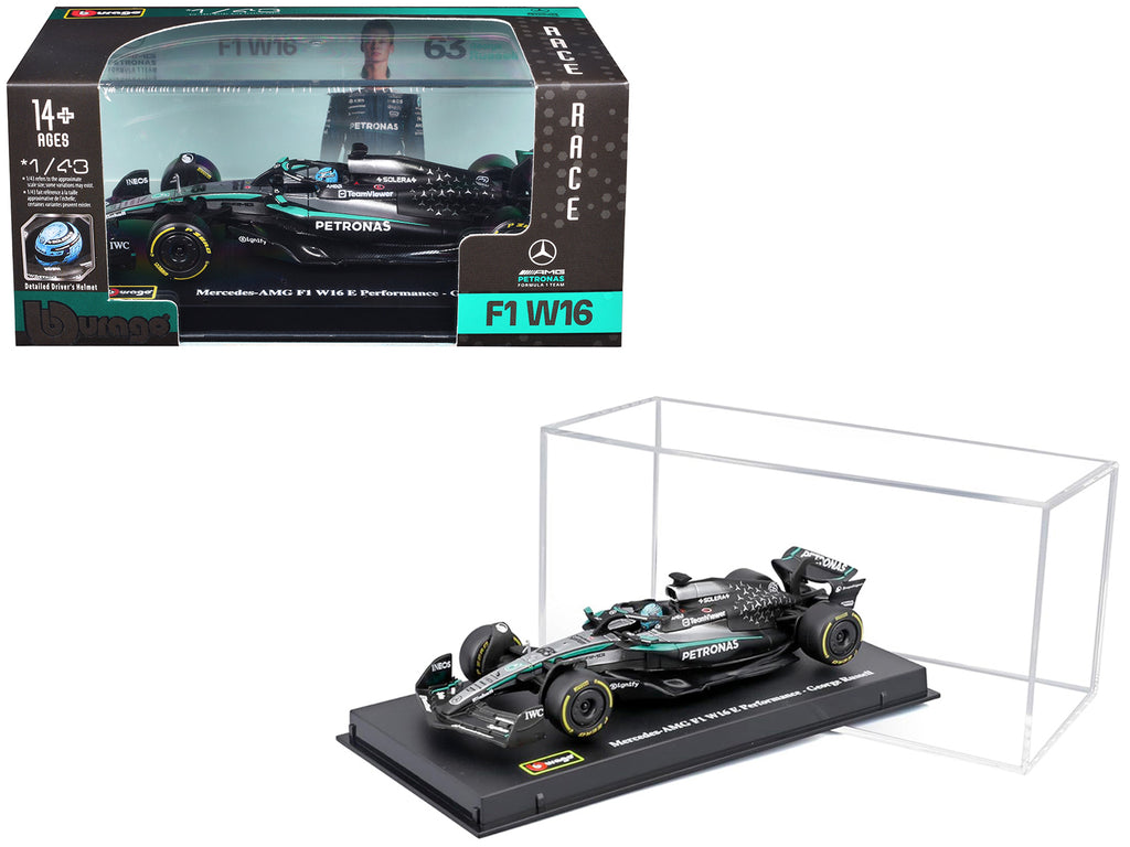 Mercedes-AMG F1 W16 E Performance #63 George Russell Formula One F1 'World Championship' (2025) 1/43 Diecast Model Car by Bburago