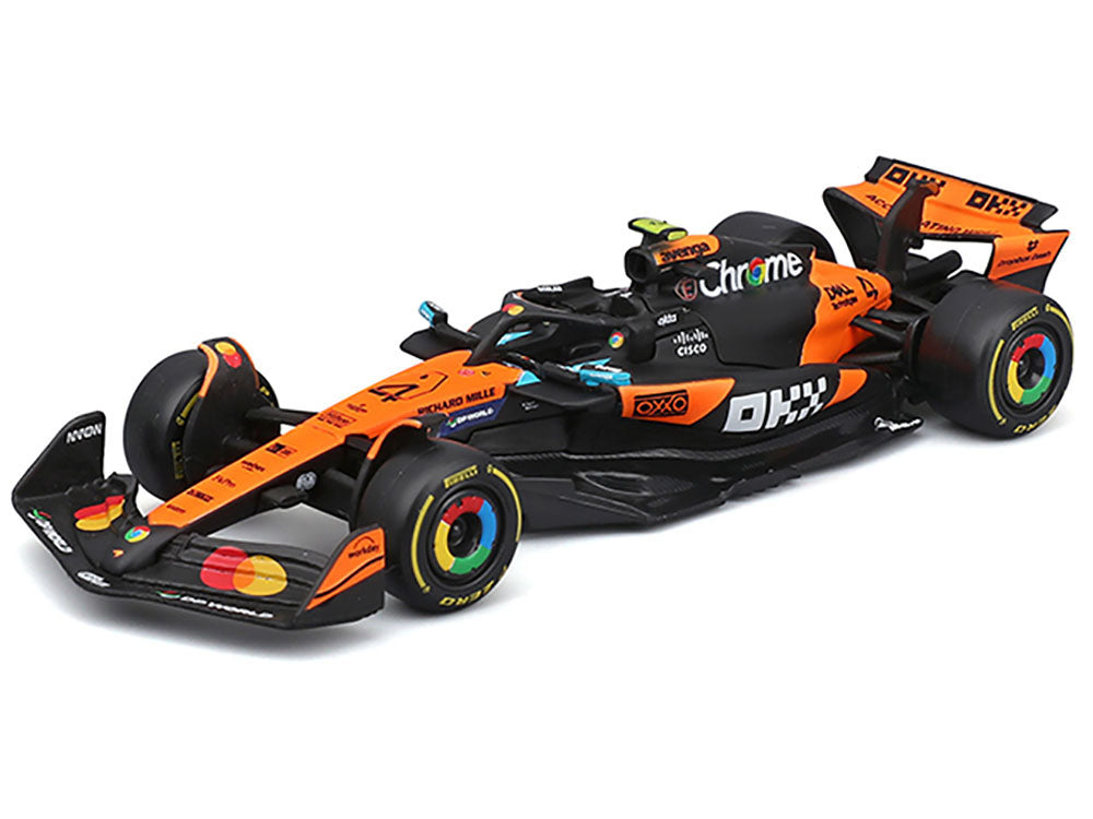 McLaren MCL39 #4 Lando Norris 'OKX' Winner Formula One F1 'Australian GP' (2025) 'Race' Series 1/43 Diecast Model Car by Bburago