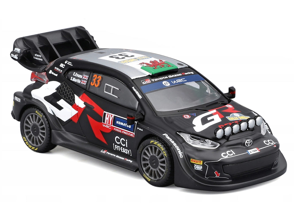 Toyota GR Yaris Rally1 Hybrid #33 Elfyn Evans - Scott Martin 'Toyota Gazoo Racing WRT' 'World Rally Championship' (2024) 'Race' Series 1/43 Diecast Model Car by Bburago