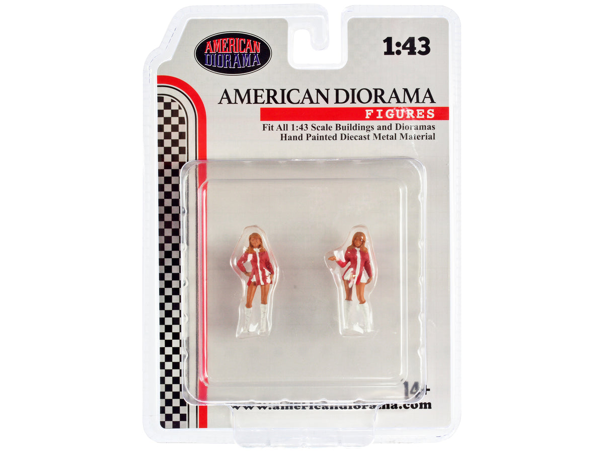 'Race Day' Two Diecast Figures Set 6 for 1/43 Scale Models by American Diorama
