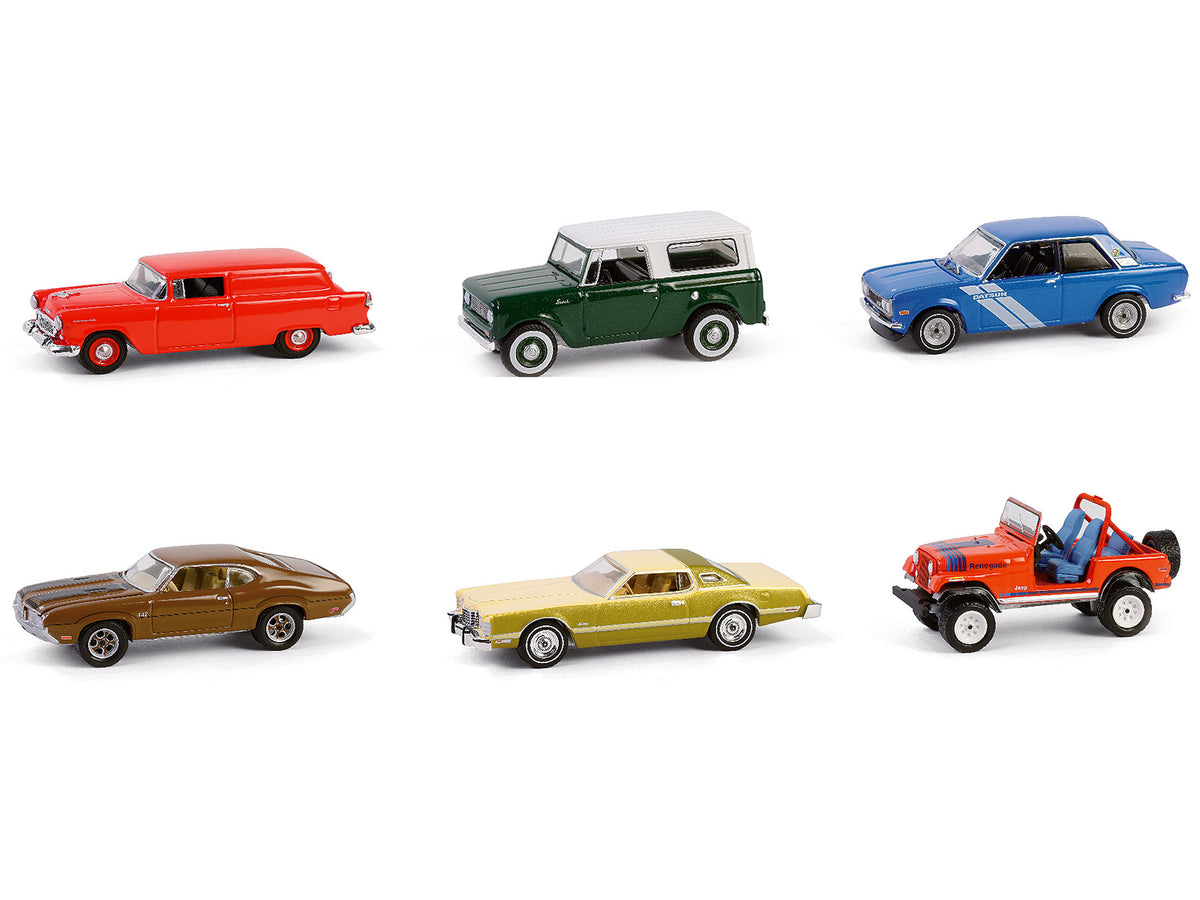'Vintage Ad Cars' Series 11 Set of 6 pieces 1/64 Diecast Model Cars by Greenlight